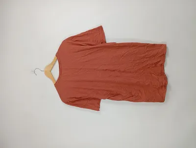 American Vintage Herren T-Shirt Basic Orange Gr. 54 XXL Kurzarm Baumwolle