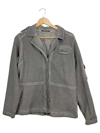 Luisa Cerano Leichte Jacke Damen Gr. 44/XXL Grau Casual Baumwolle