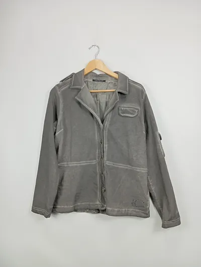 Luisa Cerano Leichte Jacke Damen Gr. 44/XXL Grau Casual Baumwolle