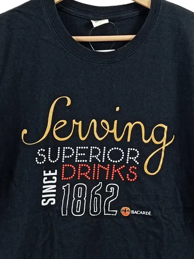 BACARDÍ T-Shirt Serving Superior Drinks Since 1862 Herren Gr. 50 L Schwarz
