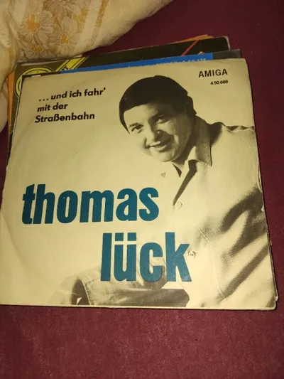 Thomas Lück AMIGA Vinyl Single Schlager DDR ...und ich fahr' mit der Straßenbahn