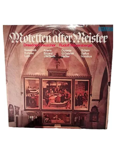Motetten alter Meister Vinyl LP Dresdner Kreuzchor Rudolf Mauersberger ETERNA