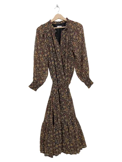 MNG Damen Sommerkleid geblümt Elegant Mehrfarbig Gr. 34;XS