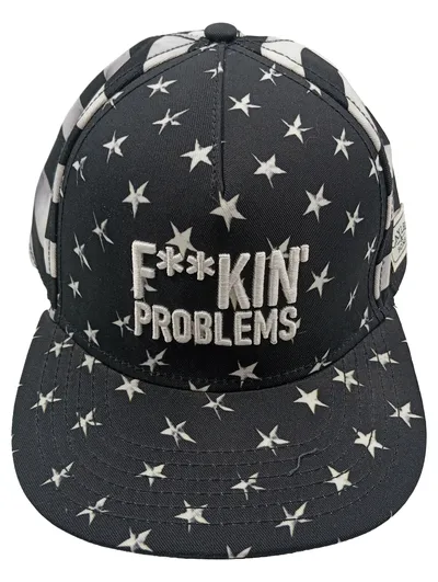 Cayler & Sons Cap Herren Schwarz Sterne Bestickt Streetwear One Size