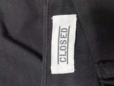 Closed Damen Stoffhose Casual Schwarz Gr. 40 W31 Baumwolle