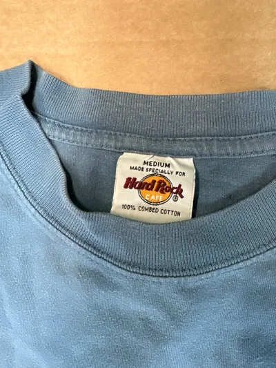 Hard Rock Cafe Munich T-Shirt Fanshirt Herren Blau Gr. 48 M