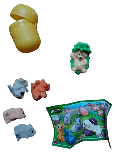 NATOONS Spielfiguren Set Igel 7 Teile Mehrfarbig Tierfiguren Spielzeug