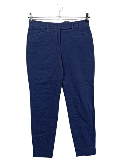 windsor. Damen Stoffhose Chino Blau Gr. 34 W26 XS Business Klassisch Baumwolle