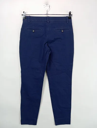 windsor. Damen Stoffhose Chino Blau Gr. 34 W26 XS Business Klassisch Baumwolle