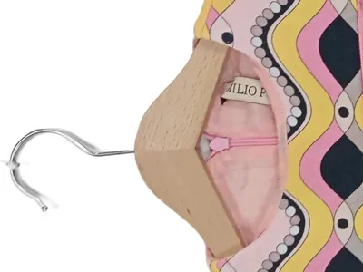 Emilio Pucci Mädchen festliches Kleid Gr. 116 Pink farbenfroh Kurzarm