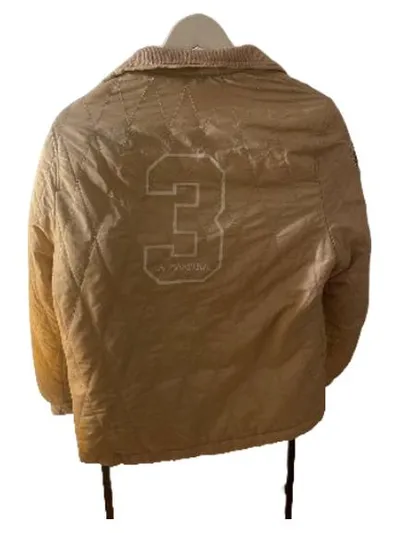 La Martina Damen Steppjacke Beige Polo Gr. M Daunen Gesteppt