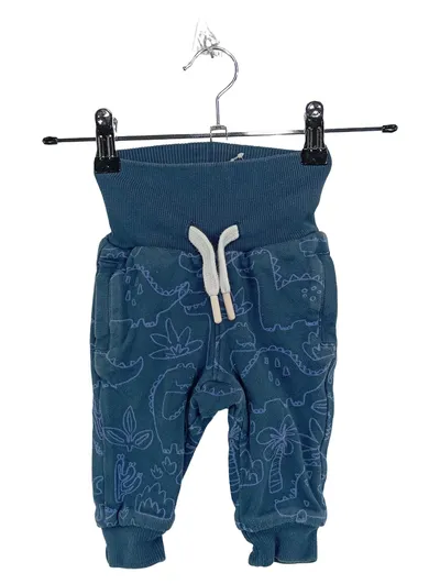 sigikid Kinder Jungen Jogginghose Gr. 62 Blau Dino Muster Baumwolle