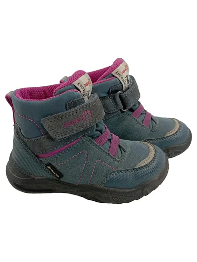 Superfit Kinder Schneestiefel Gr. 22 Gore-Tex Blau Pink Mädchen Winterstiefel