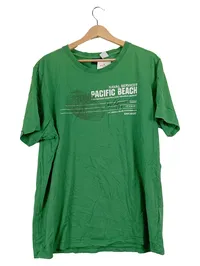 BONPRIX COLLECTION Herren T-Shirt XL Grün Casual Pacific Beach Naval Services 1
