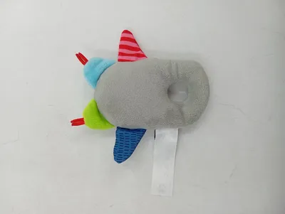 JAKO-O Baby Kuscheltier Eule Greifling Grau 13x13cm