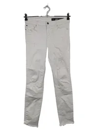 ARMANI EXCHANGE J69 Super Skinny Jeans Damen Weiß Gr. 38 Ripped 1