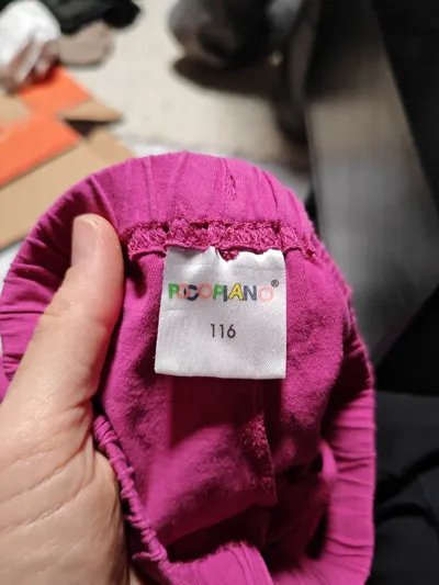 Pocopiano Jogginghose Mädchen Gr. 116 Pink Baumwolle Freizeithose