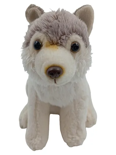 Bon Ton Toys Schlüsselanhänger Husky Hund Plüsch Grau 12 cm