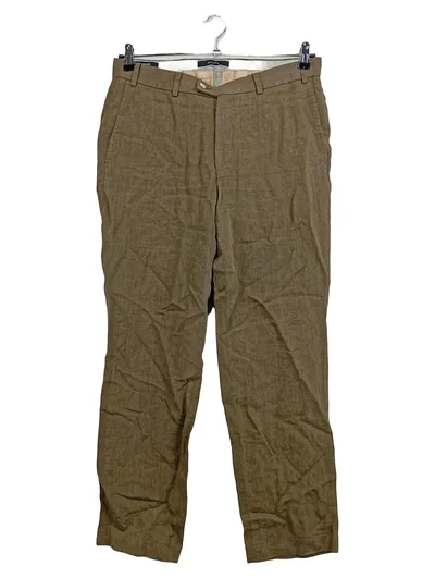 Hiltl Herren Anzughose Business Braun Gr. 46 Leinenoptik