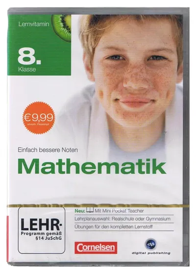 Cornelsen Lernsoftware Mathematik 8. Klasse PC Realschule Gymnasium Übungen