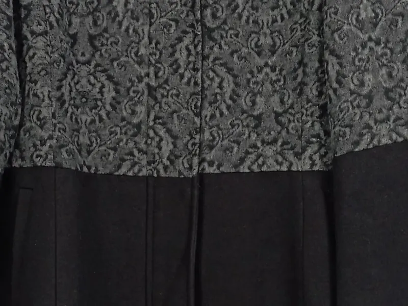 Alfredo Pauly Damen Winterjacke Mantel Gr. 46 Schwarz Elegant Gemustert 3