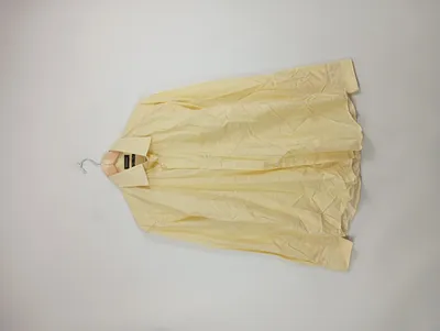 Benvenuto Herren Business Hemd Gelb Kariert Gr. 52 XL Langarm Baumwolle