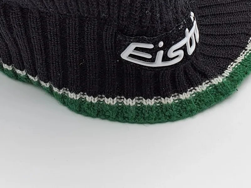 Eisbär Mütze Schirmmütze Herren Damen Schwarz Wolle Ski Beanie 5