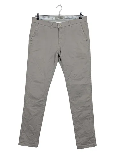 Yazubi Herren Chino Stoffhose Grau W33/L34 Baumwolle Casual