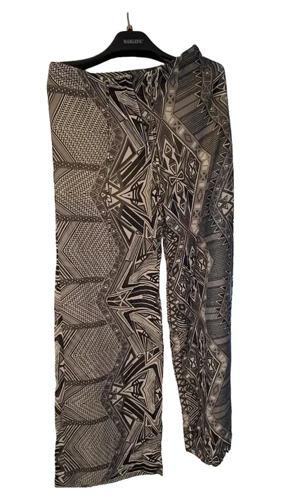 Airfield Damen Anzughose Gr. 36 Mehrfarbig Grafisch Modern Bohemian