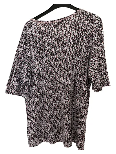 Olsen Damen T-Shirt Gr. 44/XXL Mehrfarbig Modern Grafisch Baumwolle
