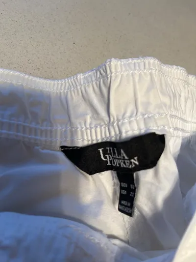 Ulla Popken Damen Caprihose Stoffhose Weiß Gr. 52 Baumwolle