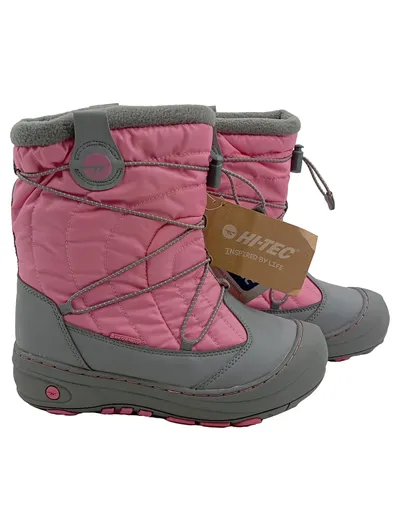 Hi-Tec Mädchen Schneestiefel Gr. 38 Rosa Grau Waterproof Winterstiefel