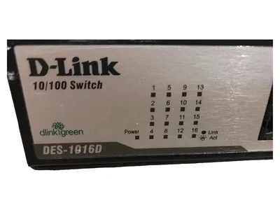 D-Link DES-1016D 16 Port Netzwerk Switch Ethernet Hub Schwarz