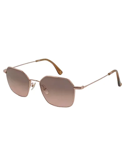 Etnia Barcelona Hudson Damen Sonnenbrille Metall Farbverlauf Rosegold Braun 14cm