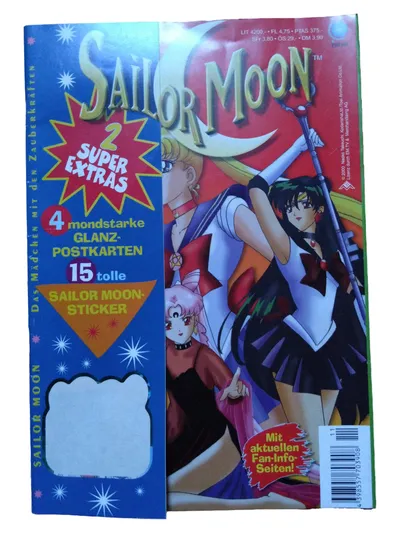 Sailor Moon Magazin mit 4 Glanz-Postkarten & 15 Sticker Anime Comic