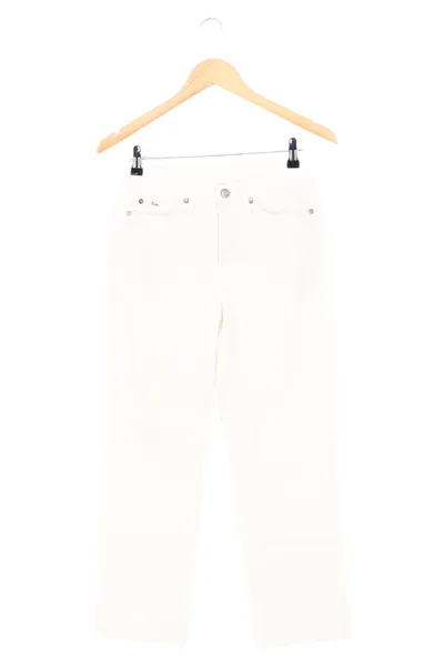 CAMBIO Damen Stoffhose Gr. 34 XS Weiß Elegant Klassisch Business Hose
