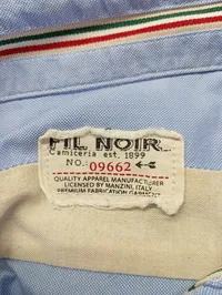 FIL NOIR Business Hemd Herren Blau Gr. 43 XL Langarm Baumwolle 6