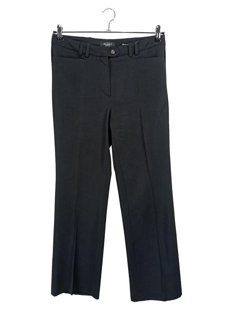 Bexleys Woman Anzughose Damen Gr. 40 Schwarz Business Hose Bügelfalte 1