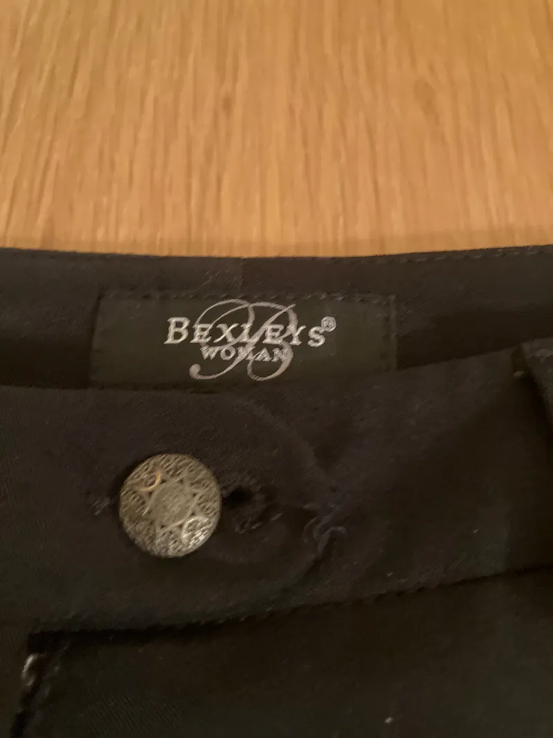 Bexleys Woman Anzughose Damen Gr. 40 Schwarz Business Hose Bügelfalte 5