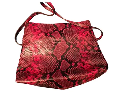 Michael Kors Clutch Damen Leder Animal Print Pink Mittel Abendgarderobe