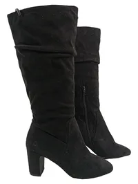 BULLBOXER Damen Stiefeletten Gr. 36 Schwarz Wildleder Reißverschluss 1