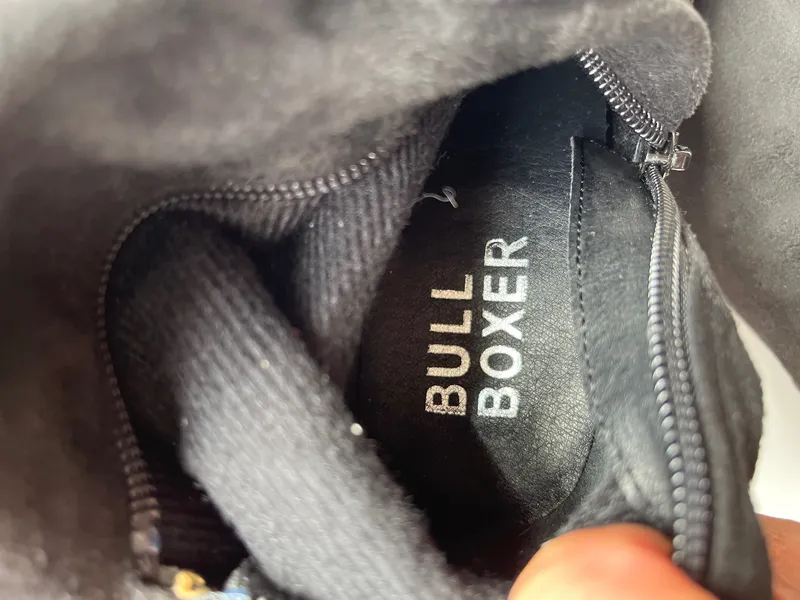 BULLBOXER Damen Stiefeletten Gr. 36 Schwarz Wildleder Reißverschluss 6