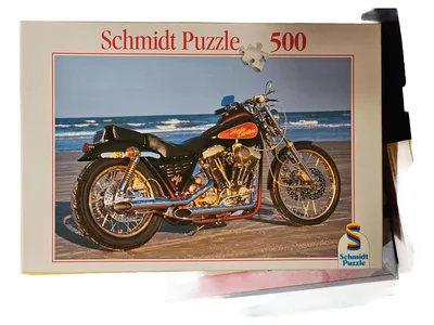 Schmidt Puzzle Harley Davidson Chopper 500 Teile Motorrad Strand