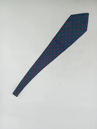 Maestro Krawatte Herren Blau Punkte Business Elegant 136x12cm