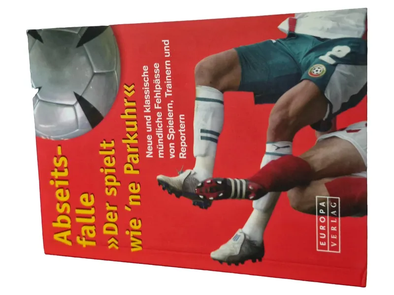 Europa Verlag Abseitsfalle Buch Fußball Motiv Rot 15 cm Breite 1