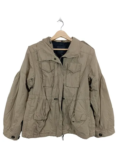RICHMOND X Damen Leichte Jacke Gr. 42/XL Beige Casual Übergangsjacke
