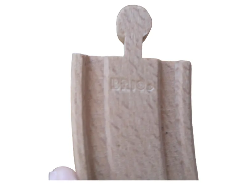 BRIO Kurve Modelleisenbahn Gleismaterial Holz Schiene Beige 3