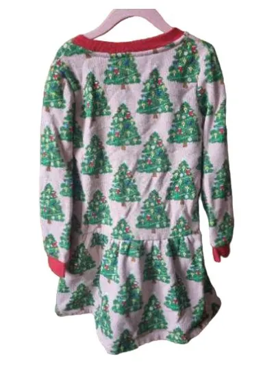 Mini Boden Kleid Rosa Tiermotiv Weihnachten Langarm Gr. 128