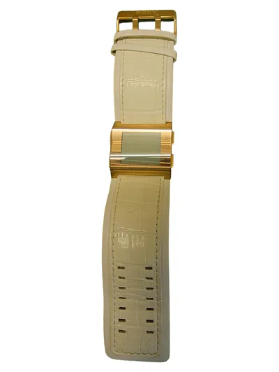 ROXY Damen Armbanduhr Leder Beige Strukturmuster Casual Modern