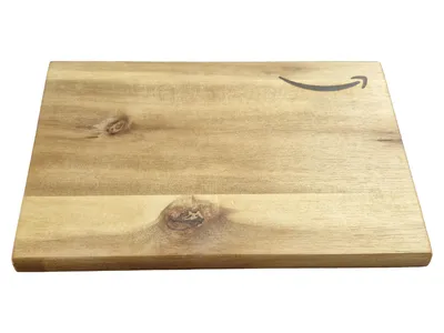 Amazon Holz Schneidebrett Küchenbrett Servierbrett Natur Braun 23x15cm